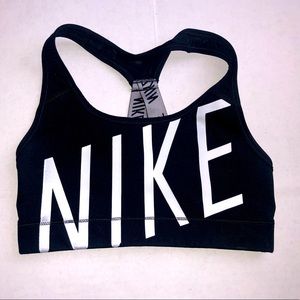 Nike Dri Fit black and white sports bra size xs